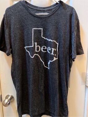 NWT Leisure Lounge Charcoal V-Neck Tee size L